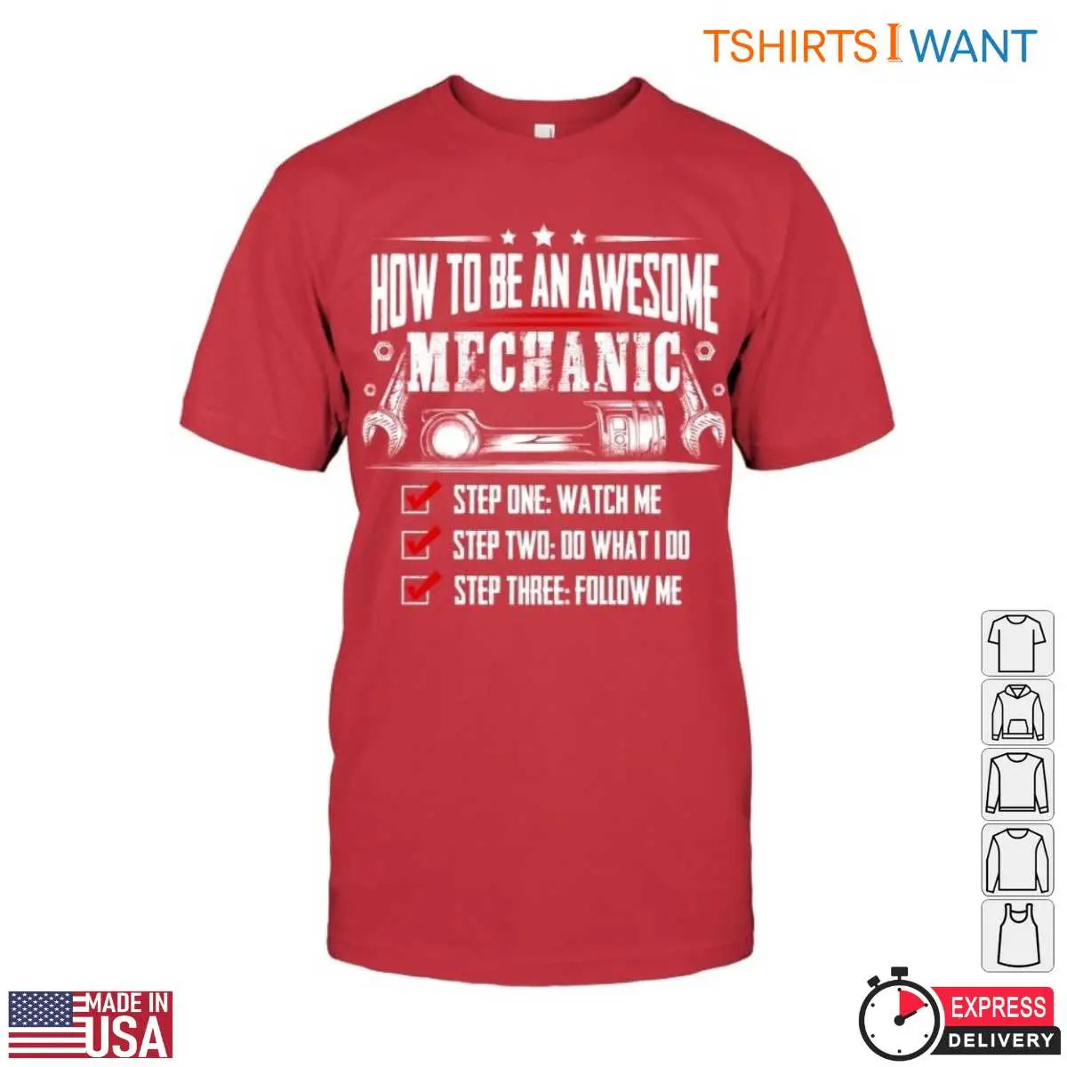 Step By Step Mechanic Guide Funny Mechanic Jokes T-Shirt 6 Step By Step Mechanic Guide Funny Mechanic Jokes T Shirt 6 1.jpg