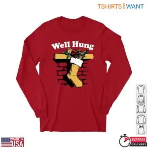 Stockings Christmas T-shirt – 'Well Hung' Fireplace Humorous Holiday 6 Stockings Christmas T Shirt Fireplace Holiday Humor 2 1.jpg
