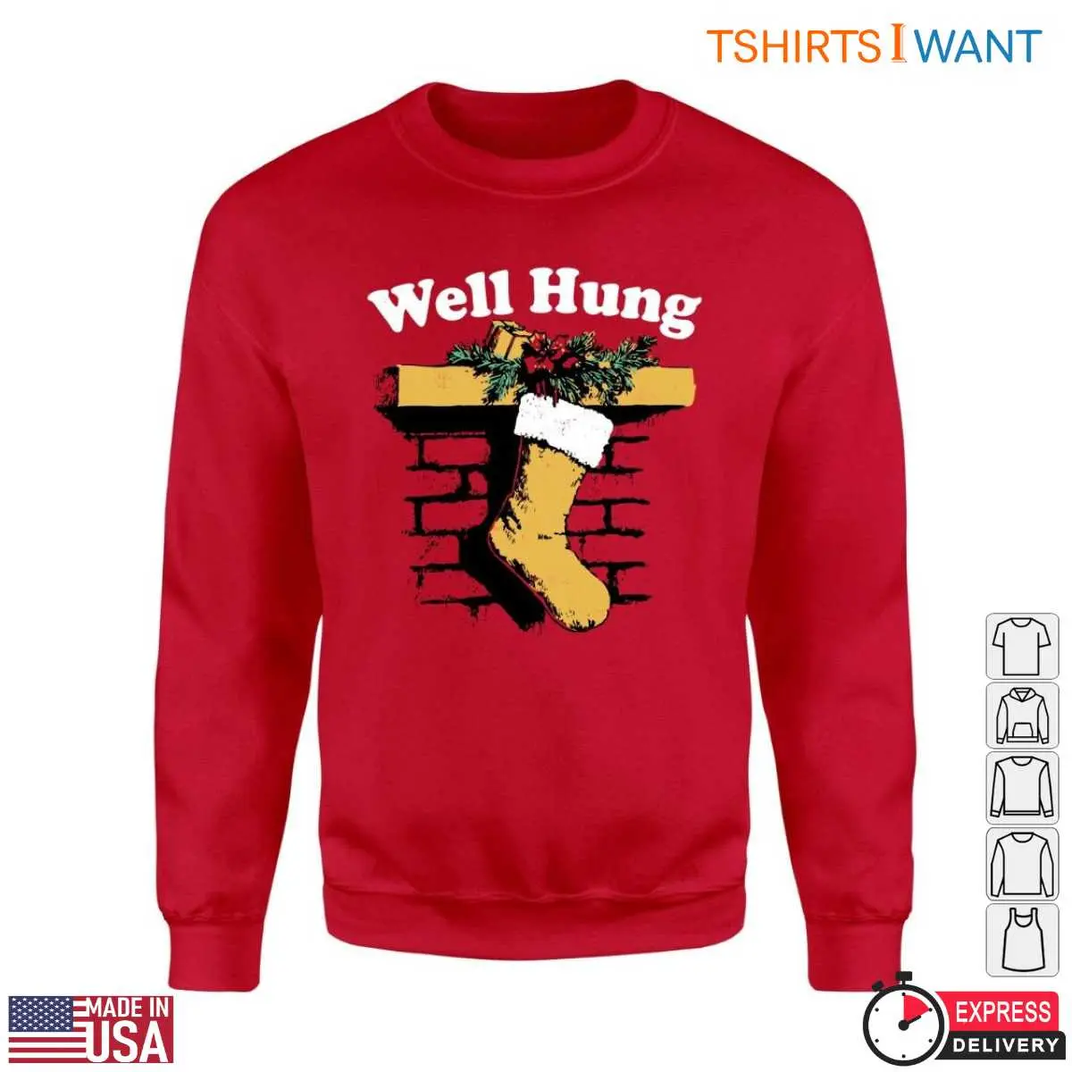 Stockings Christmas T-shirt – 'Well Hung' Fireplace Humorous Holiday 3 Stockings Christmas T Shirt Fireplace Holiday Humor 3 1.jpg