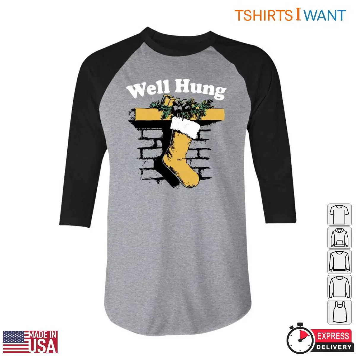 Stockings Christmas T-shirt – 'Well Hung' Fireplace Humorous Holiday 5 Stockings Christmas T Shirt Fireplace Holiday Humor 5 1.jpg