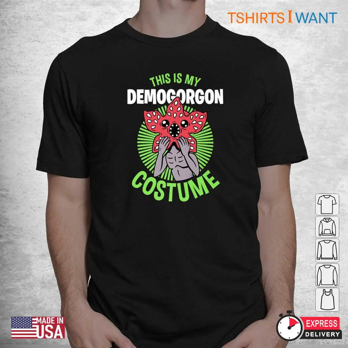 Stranger Things Demogorgon Costume: This Is My Demogorgon Halloween Costume Shirt 2 Stranger Things Demogorgon Costume Hawkins Monster Tee 2 1.jpg