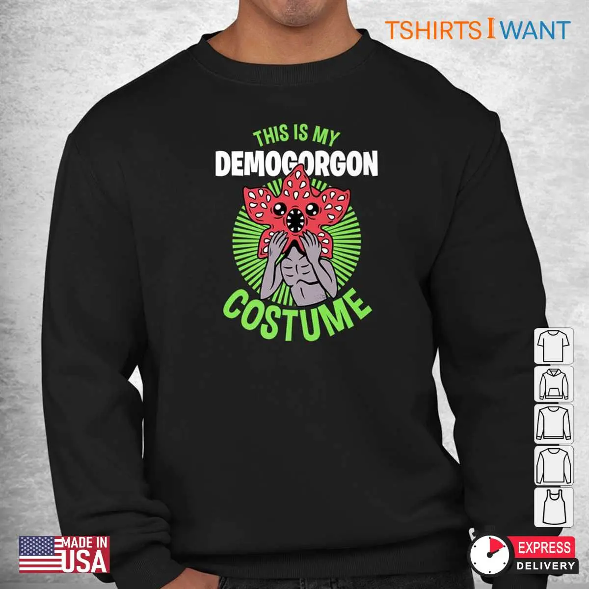 Stranger Things Demogorgon Costume: This Is My Demogorgon Halloween Costume Shirt 3 Stranger Things Demogorgon Costume Hawkins Monster Tee 3 1.jpg