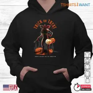 Stranger Things Halloween Shirts: Demogorgon Trick Or Treat Fright Halloween Costume 7 Stranger Things Halloween Shirts Demogorgon Fright Tee 4 1.jpg