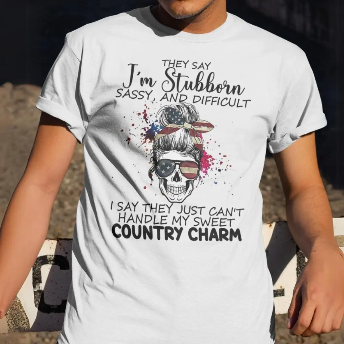 American Skull Tee – Funny Halloween Shirts