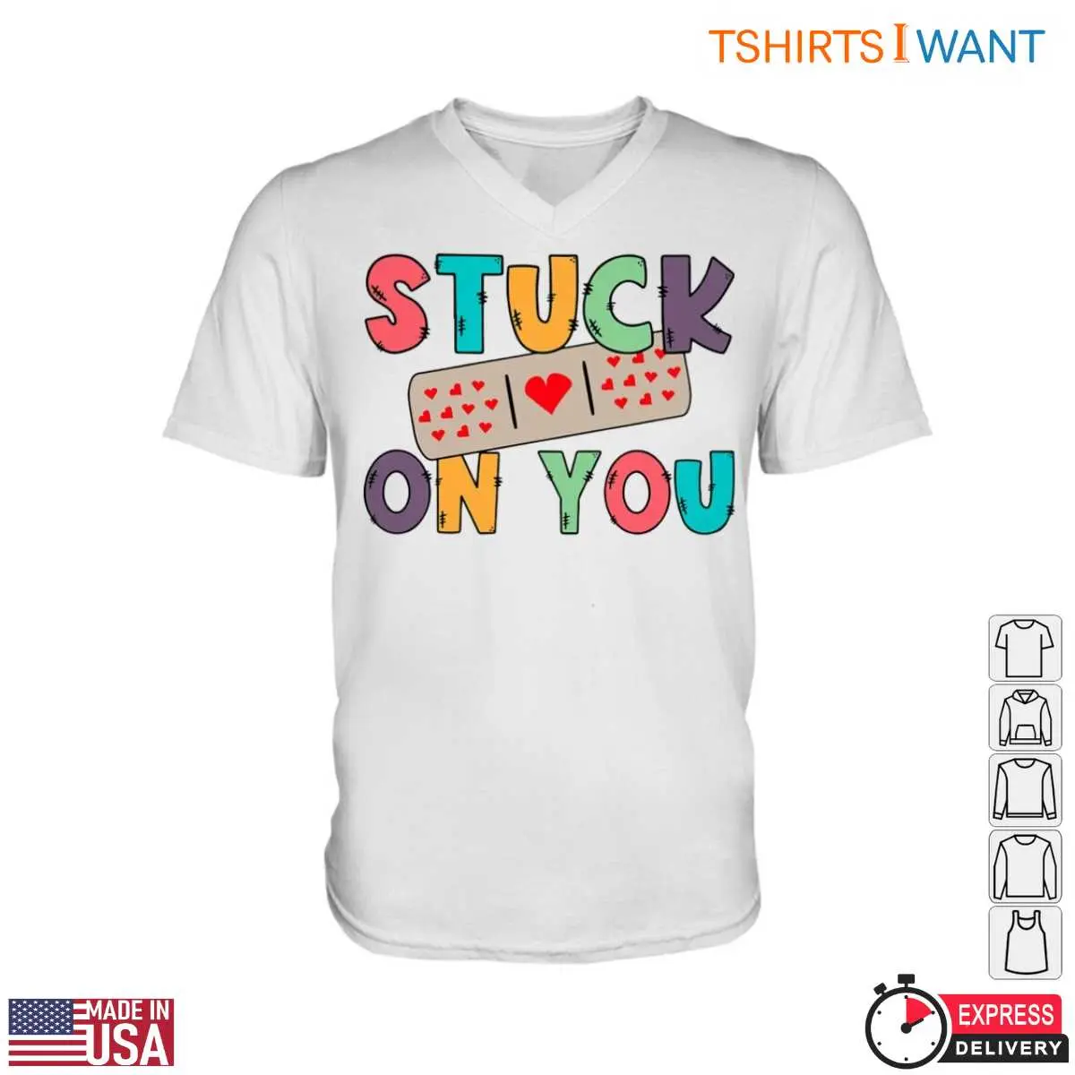 Stuck On You Band Aid Heart Tee 2 1.jpg