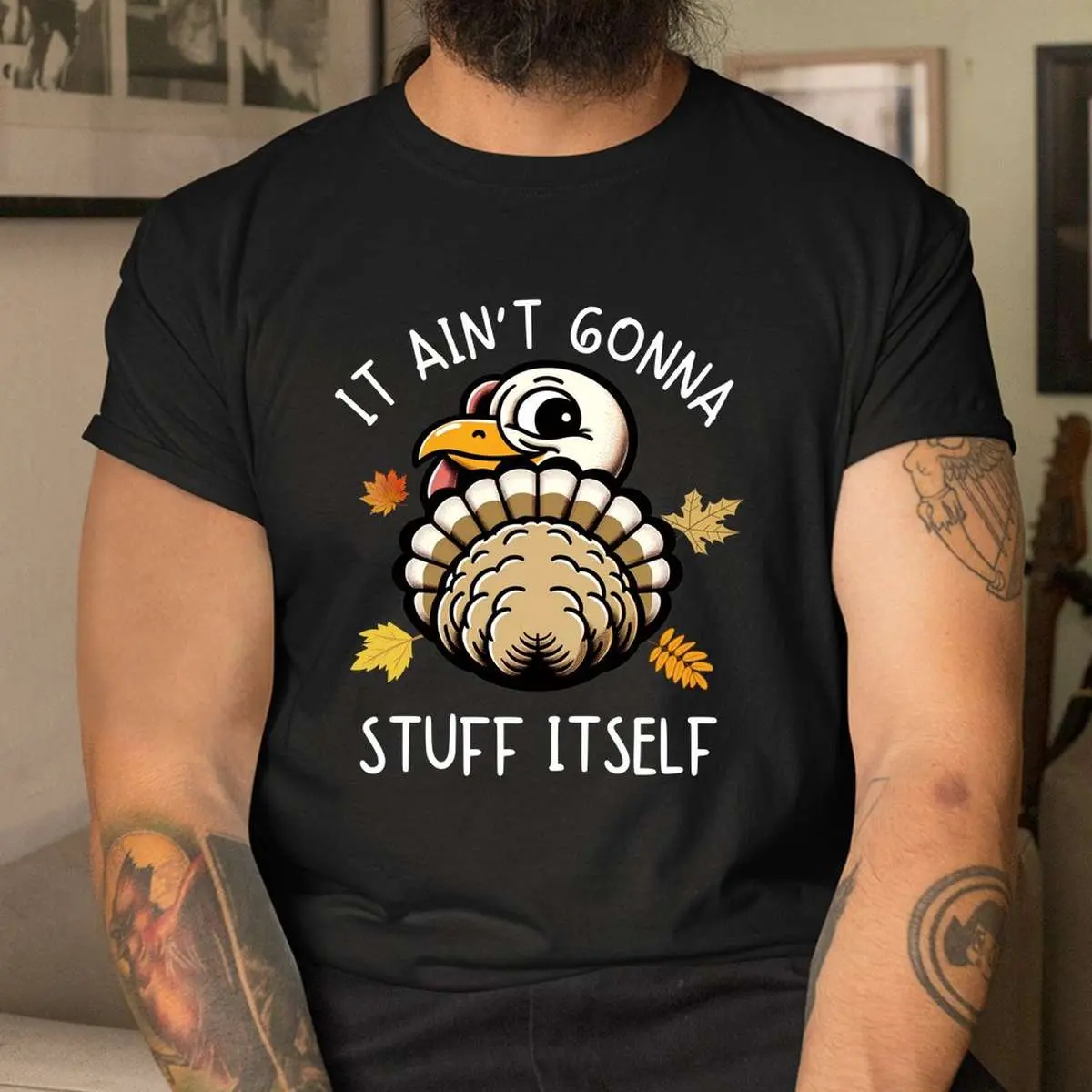 Stuff Itself Funny Thanksgiving Turkey Shirt 4 1.jpg