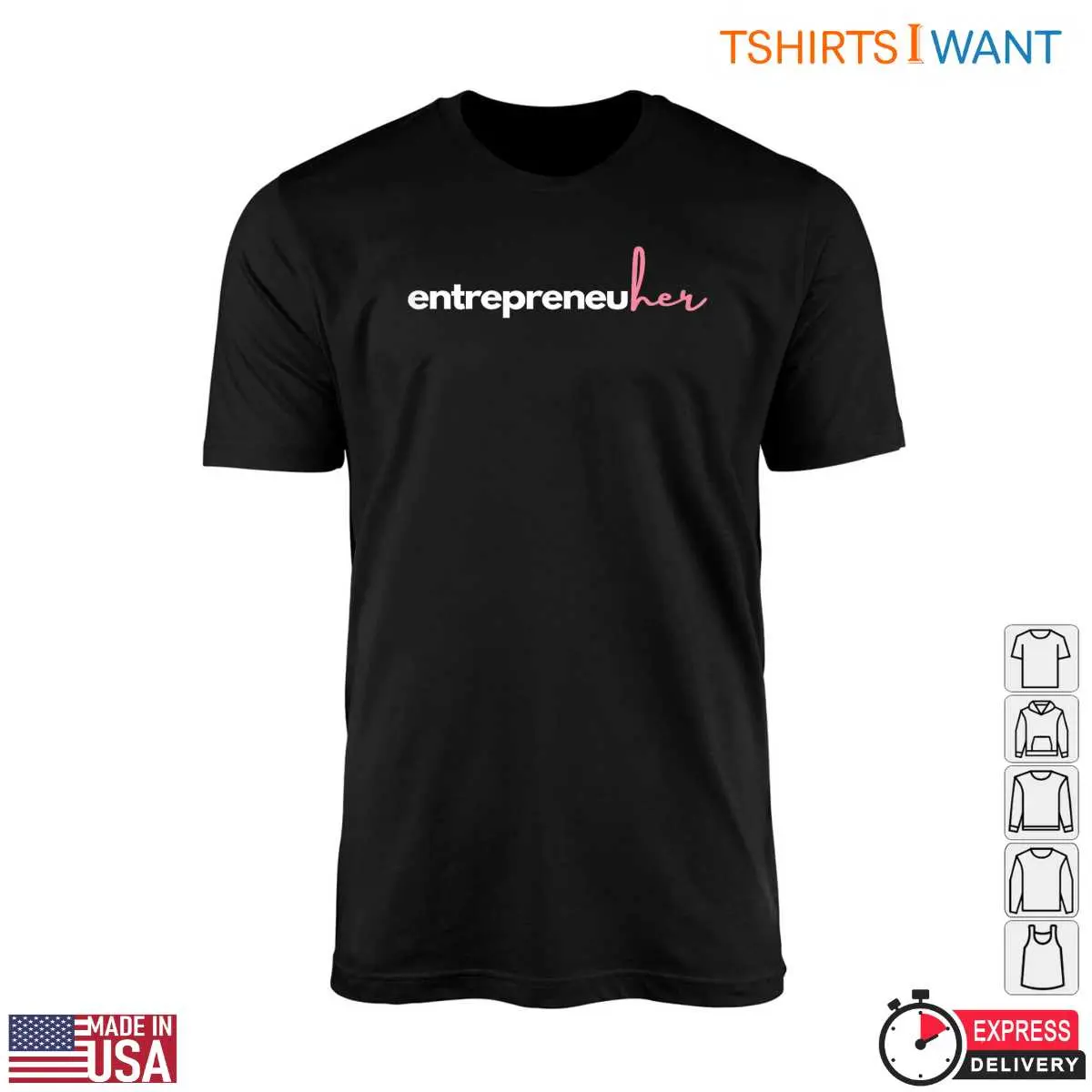 Stylish Entrepreneur Her Female Empowerment Minimalist Graphic T Shirt 1 1.jpg
