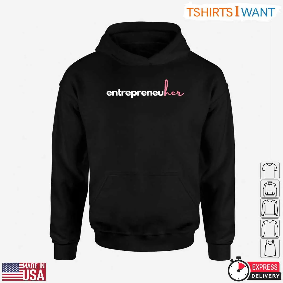 Stylish Entrepreneur Her Female Empowerment Minimalist Graphic T Shirt 2 1.jpg