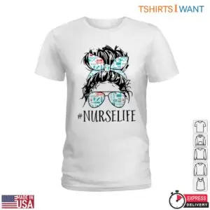 Stylish Nurse T-Shirt - Headband & Sunglasses Design 7 Stylish Nurse T Shirt Headband Sunglasses Design 2 1.jpg