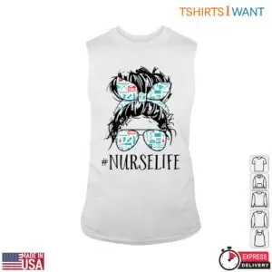 Stylish Nurse T-Shirt - Headband & Sunglasses Design 8 Stylish Nurse T Shirt Headband Sunglasses Design 3 1.jpg