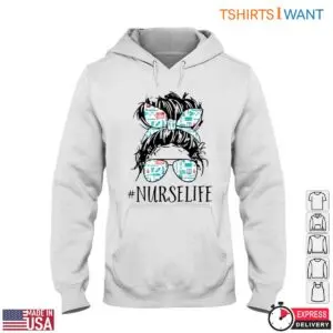 Stylish Nurse T-Shirt - Headband & Sunglasses Design 9 Stylish Nurse T Shirt Headband Sunglasses Design 4 1.jpg