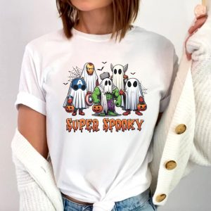 Super Spooky Heroes Shirt – Funny Ghost Avengers Halloween Costume Tee 1