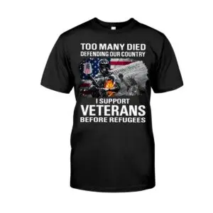 Support Veterans Shirts Honor Those Who Sacrifice Lives Defending Our Country 1