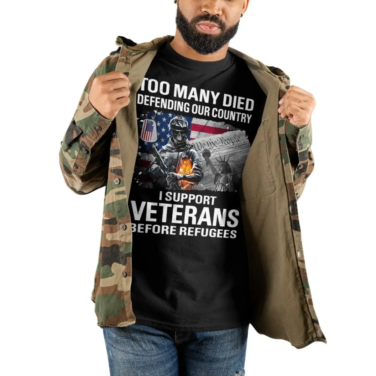 Support Veterans Shirts Honor Those Who Sacrifice Lives Defending Our Country 4