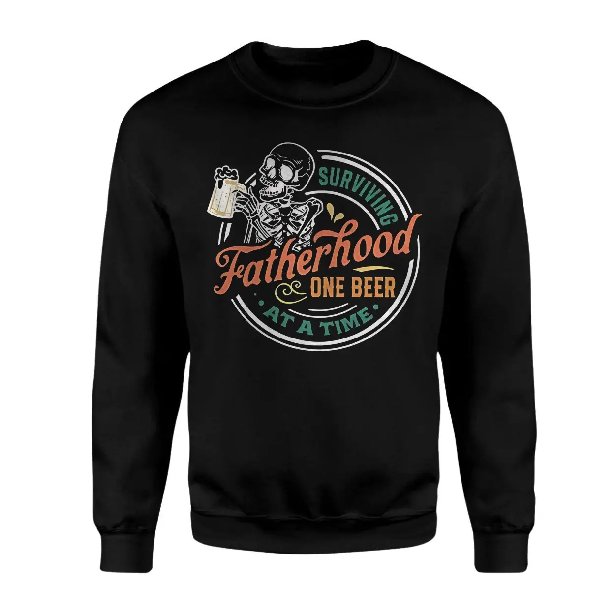 Surviving Fatherhood One Beer At A Time Skeleton Dad T Shirt 3 1.jpg