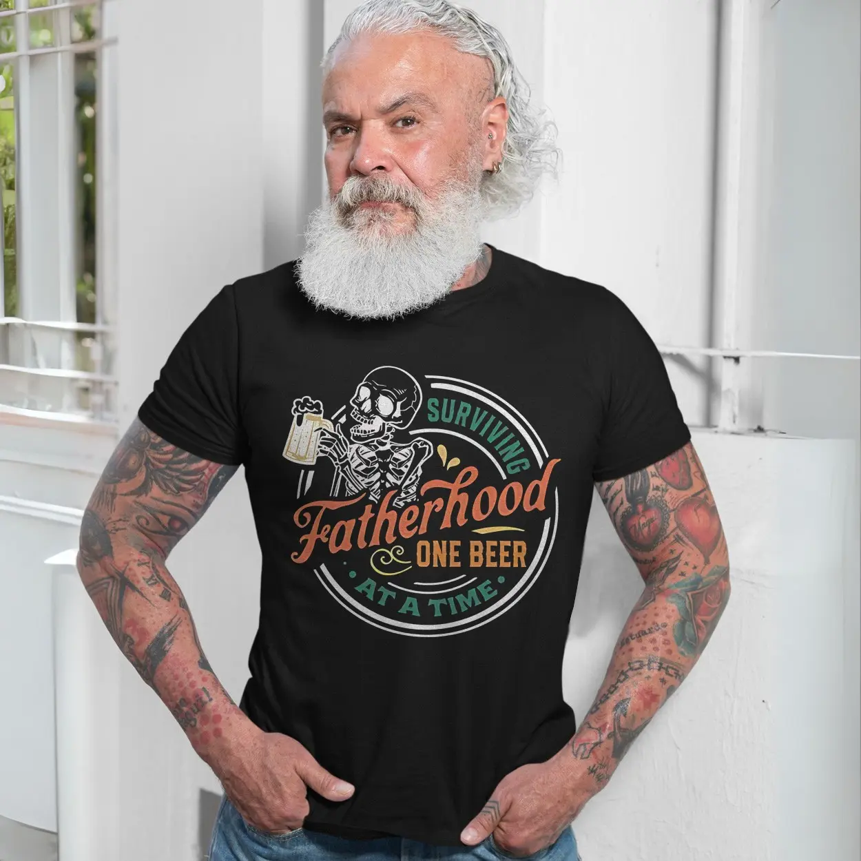 Surviving Fatherhood One Beer At A Time Skeleton Dad T Shirt 7 1.jpg