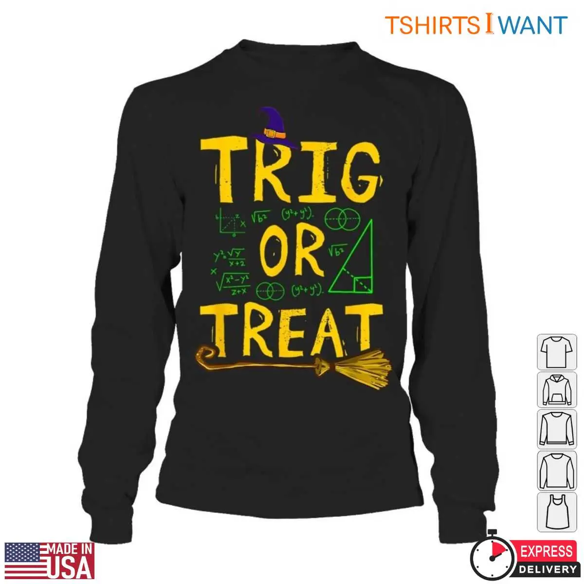 TRIG or TREAT Halloween Math T Shirt 5 1.jpg