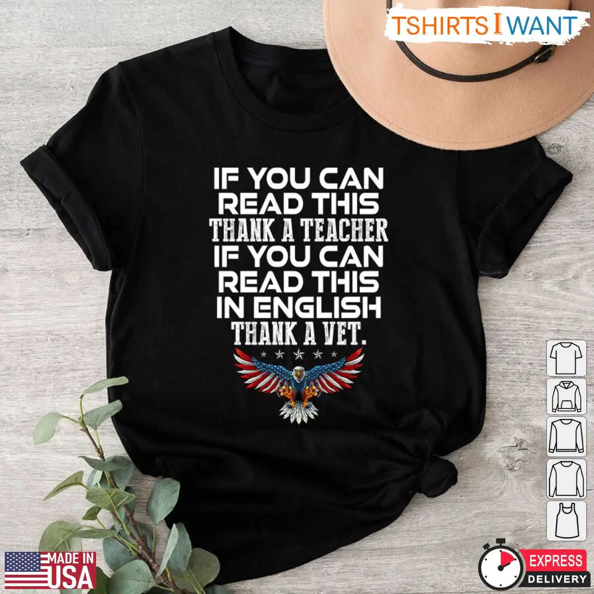 If You Can Read This Thank A Teacher - English Teacher Appreciation T-Shirt 12 Thank A Teacher Shirt Front View