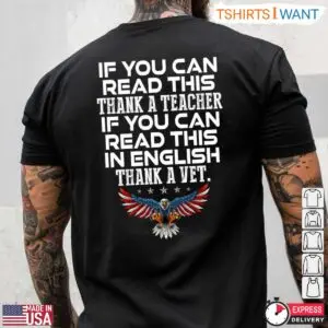 If You Can Read This Thank A Teacher - English Teacher Appreciation T-Shirt 7 Teacher Appreciation T Shirt Thank A Teacher Read English Tee 2 1.jpg