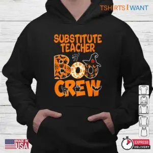 Teacher Halloween Shirt: Substitute Teacher With Cutest Pumpkins Halloween Tee 7 Teacher Halloween Shirt Substitute Educator Tee 4 1.jpg