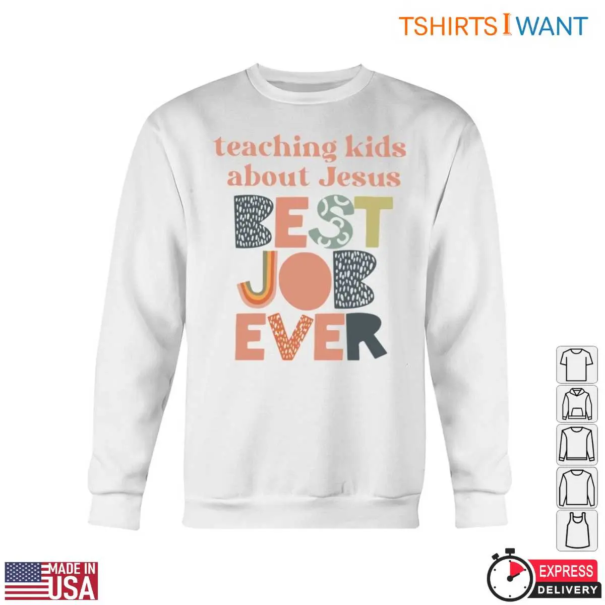 Teaching Kids About Jesus Best Job Ever Faith Based Teacher T Shirt 4 1.jpg