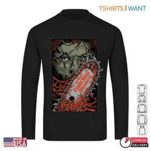 Texas Chainsaw Massacre Leatherface Chainsaw Graphic Tee - Horror Movie Art 7 Texas Chainsaw Massacre Leatherface Chainsaw Graphic Tee Horror Movie Art 3 1.jpg