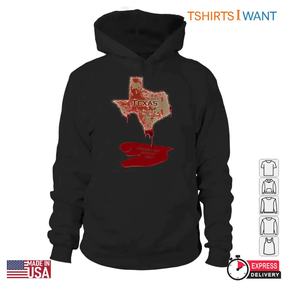 Texas Chainsaw Massacre Map T Shirt Witness the Birth of Fear Graphic Tee 4 1.jpg