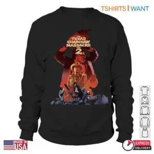 Texas Chainsaw Massacre Part 2 T-Shirt - Vintage Horror Movie Poster Design 6 Texas Chainsaw Massacre Part 2 T Shirt Vintage Horror Movie Poster Design 2 1.jpg