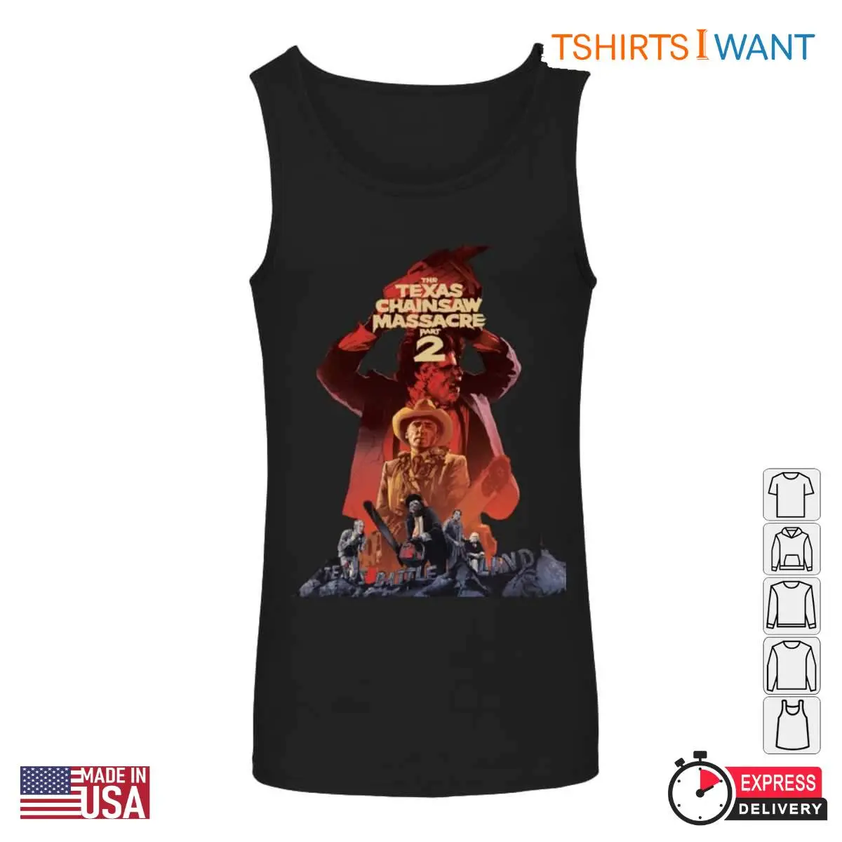 Texas Chainsaw Massacre Part 2 T-Shirt - Vintage Horror Movie Poster Design 5 Texas Chainsaw Massacre Part 2 T Shirt Vintage Horror Movie Poster Design 5 1.jpg