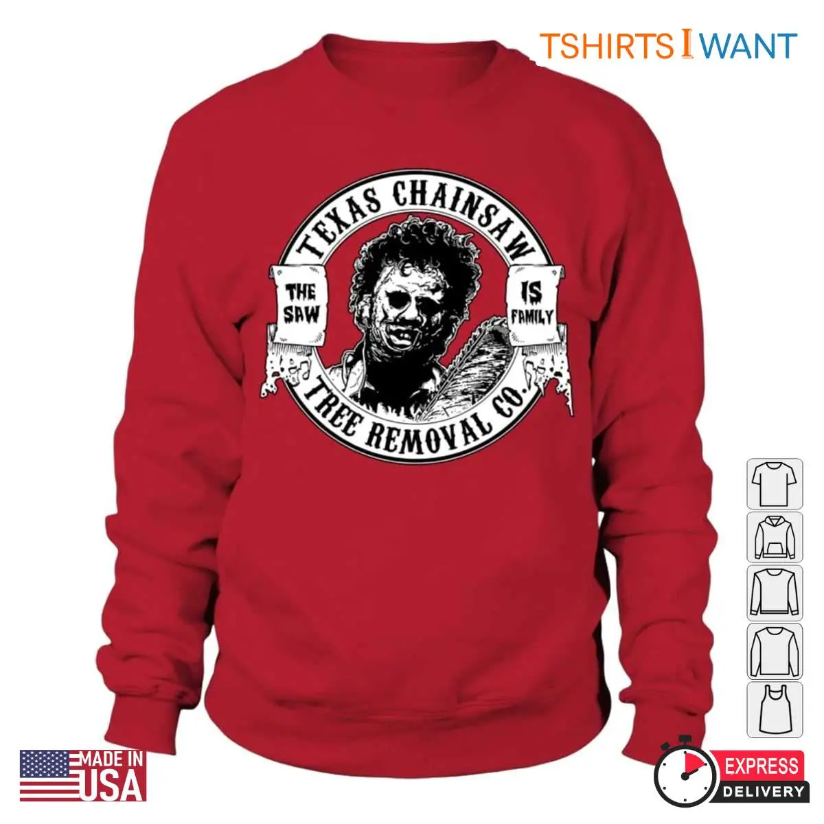 Texas Chainsaw Tree Removal Co. T Shirt E28093 The Saw Is Family 2.jpg