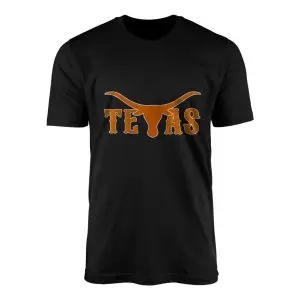 Texas Longhorn T shirt E28093 Western Cowboy Style Graphic Tee 1.jpg