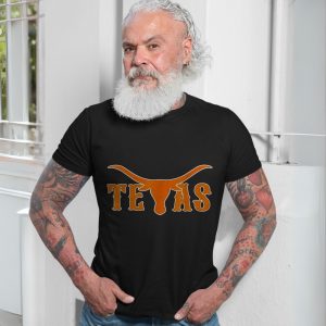 Texas Longhorn T shirt E28093 Western Cowboy Style Graphic Tee 7.jpg