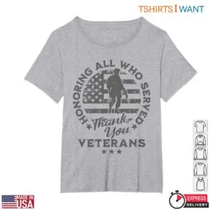 Thank You Veterans T-Shirt - Honoring All Who Served American Flag Graphic Tee 9 Thank You Veterans T Shirt Honoring All Who Served Tee 3 1.jpg