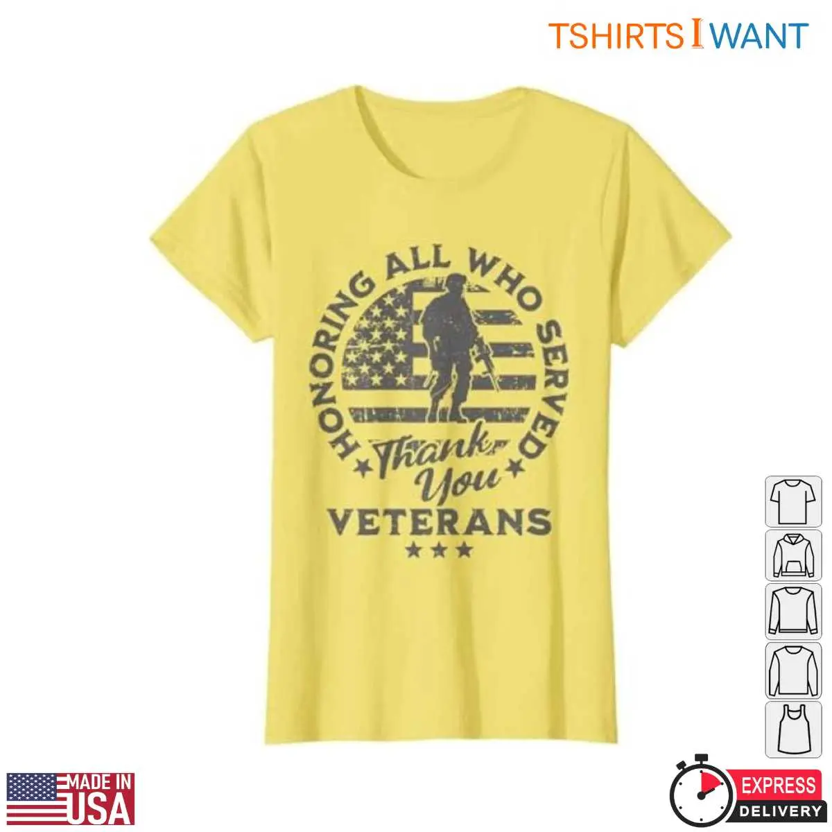 Thank You Veterans T Shirt Honoring All Who Served Tee 4 1.jpg