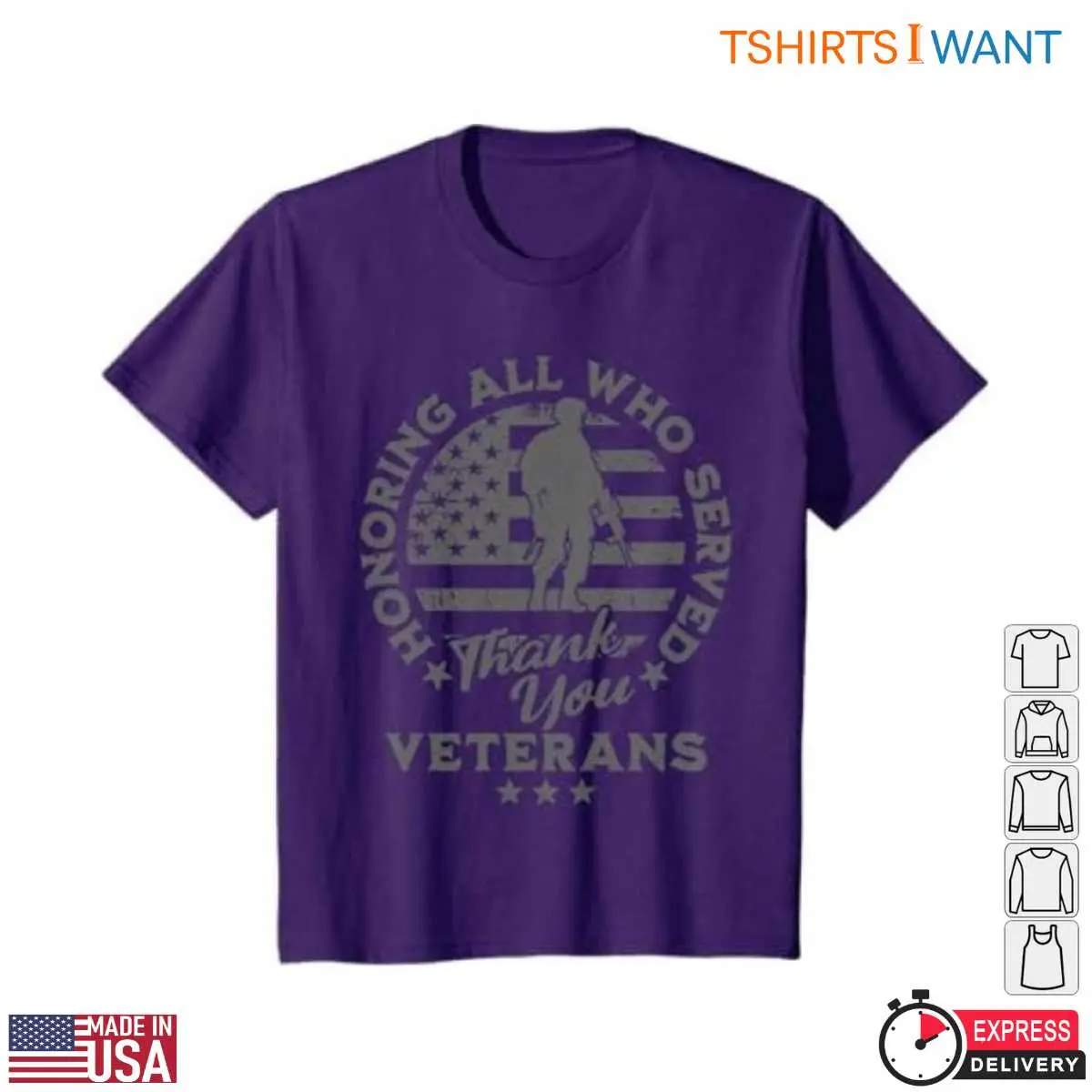 Thank You Veterans T Shirt Honoring All Who Served Tee 6 1.jpg