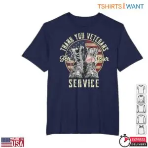 Thank You For Your Service Veterans T-Shirt - Patriotic Military Boots Graphic 7 Thank You Veterans T Shirt Patriotic Boots Graphic 2 1.jpg