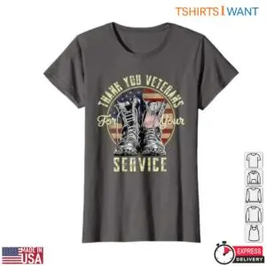 Thank You For Your Service Veterans T-Shirt - Patriotic Military Boots Graphic 8 Thank You Veterans T Shirt Patriotic Boots Graphic 3 1.jpg