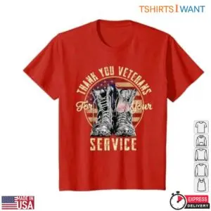Thank You For Your Service Veterans T-Shirt - Patriotic Military Boots Graphic 9 Thank You Veterans T Shirt Patriotic Boots Graphic 4 1.jpg