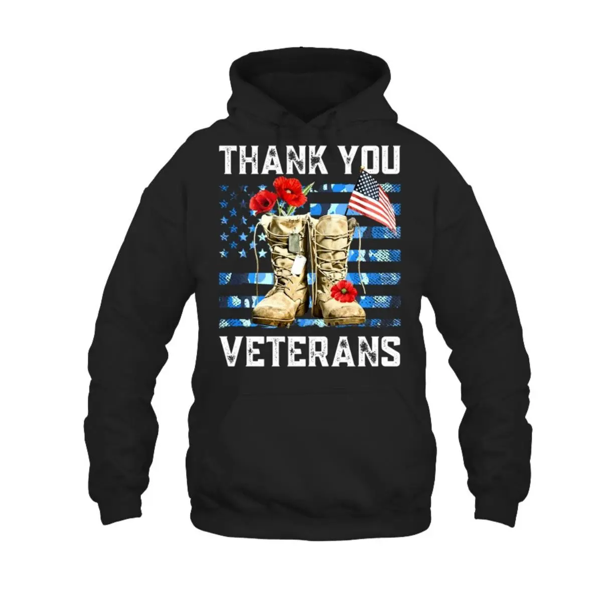Thank You Veterans T-Shirt with American Flag and Boots Design - Women's Patriotic Tee 2 Thank You Veterans T Shirt Womens Patriotic Tee with American Flag and Boots Design 2