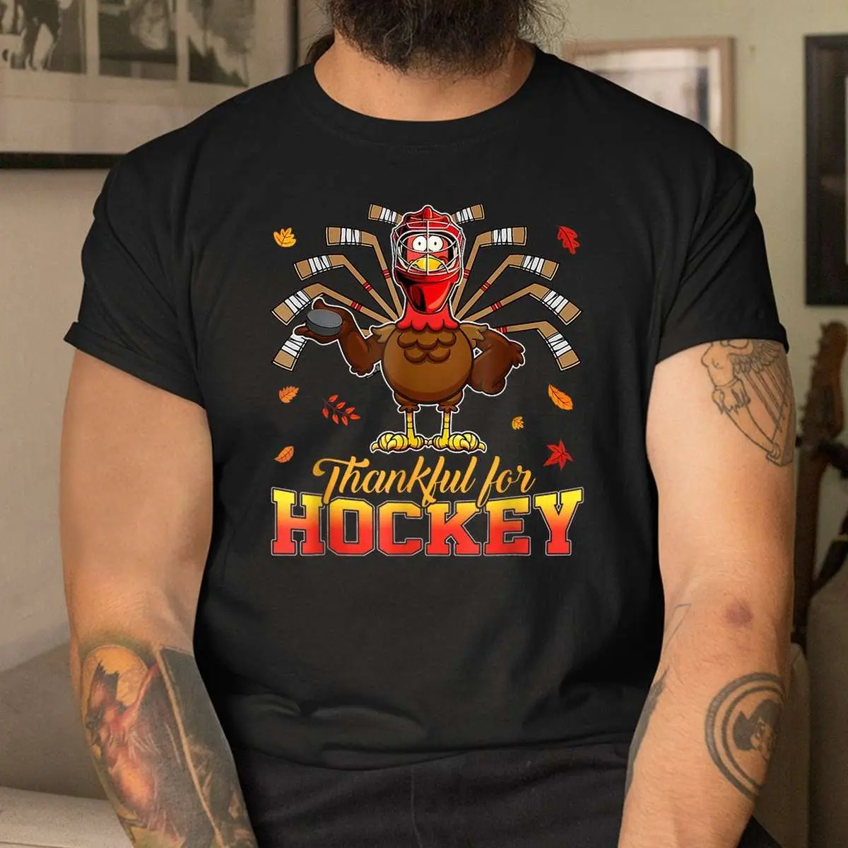 Thankful For Hockey Thanksgiving Turkey Shirt 4 1.jpg