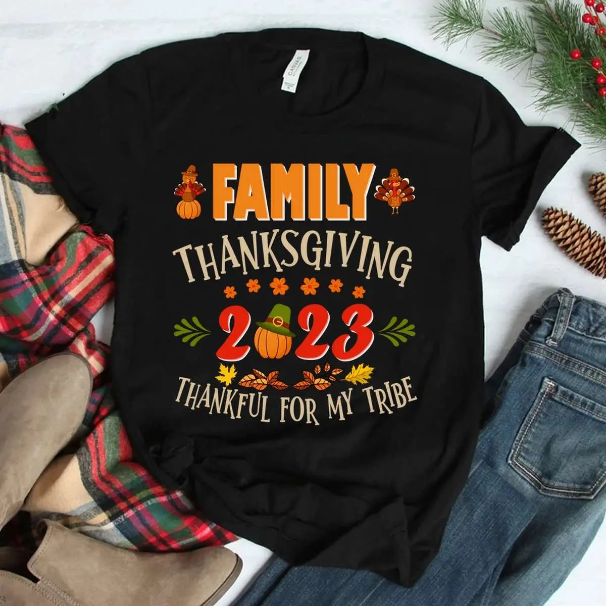 Thankful For My Tribe Thanksgiving 2023 Shirt 11 Thankful For My Tribe Thanksgiving 2023 Shirt