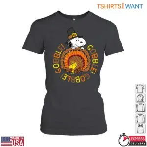 Thanksgiving Snoopy T-Shirt - Gobble Gobble Graphic Tee with Woodstock 7 Thanksgiving Snoopy T Shirt Gobble Graphic with Woodstock 2 1.jpg