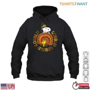 Thanksgiving Snoopy T-Shirt - Gobble Gobble Graphic Tee with Woodstock 8 Thanksgiving Snoopy T Shirt Gobble Graphic with Woodstock 3 1.jpg