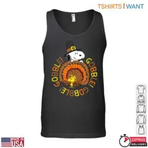 Thanksgiving Snoopy T-Shirt - Gobble Gobble Graphic Tee with Woodstock 9 Thanksgiving Snoopy T Shirt Gobble Graphic with Woodstock 4 1.jpg