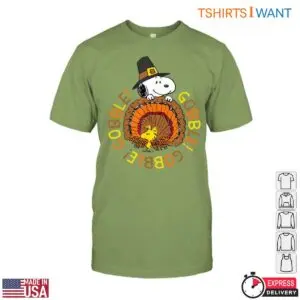 Thanksgiving Snoopy T-Shirt - Gobble Gobble Graphic Tee with Woodstock 11 Thanksgiving Snoopy T Shirt Gobble Graphic with Woodstock 6 1.jpg