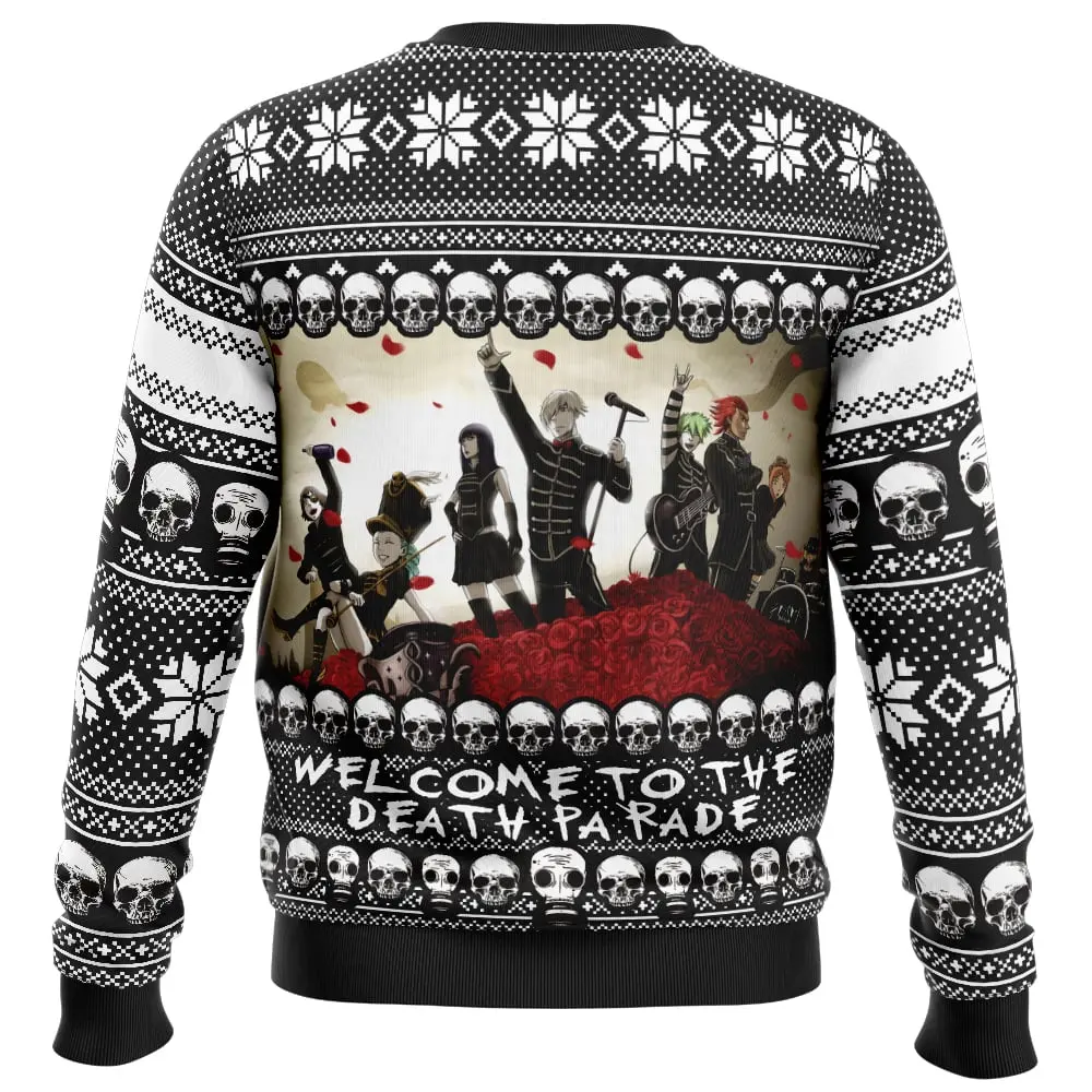 The Death Parade: Welcome To The Afterlife Christmas Sweater 4 The Death Parade Welcome To The Afterlife Christmas Sweater 1
