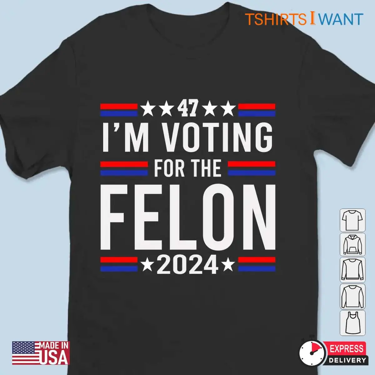 The Felon 2024: Trump Election Tee for Supporters 12 The Felon 2024 Trump Election Supporter Tee 2