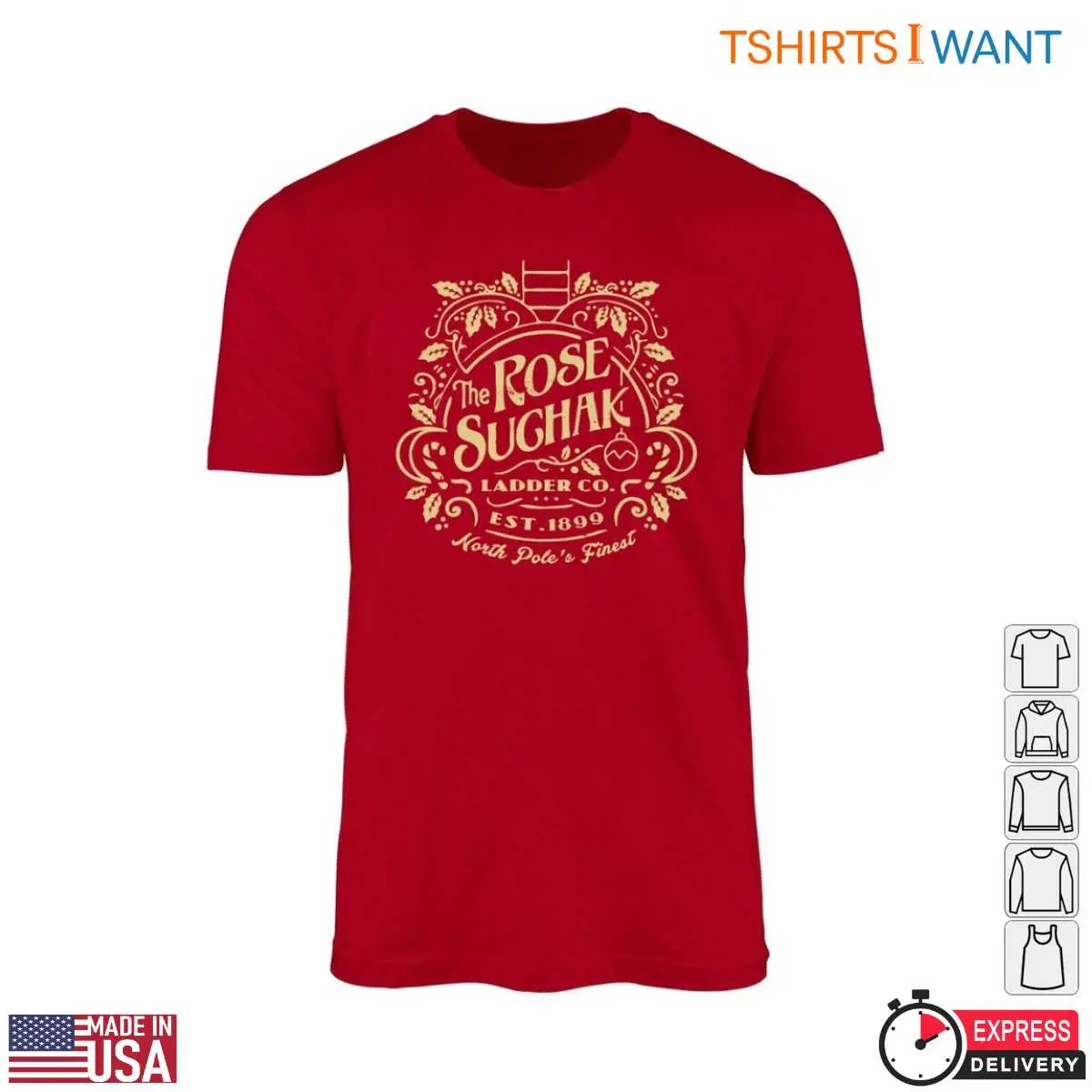 The Santa Clause Movie Quotes T-Shirt -The Rose Suchak Ladder Co. 10 The Santa Clause Movie Quotes T-Shirt Front View