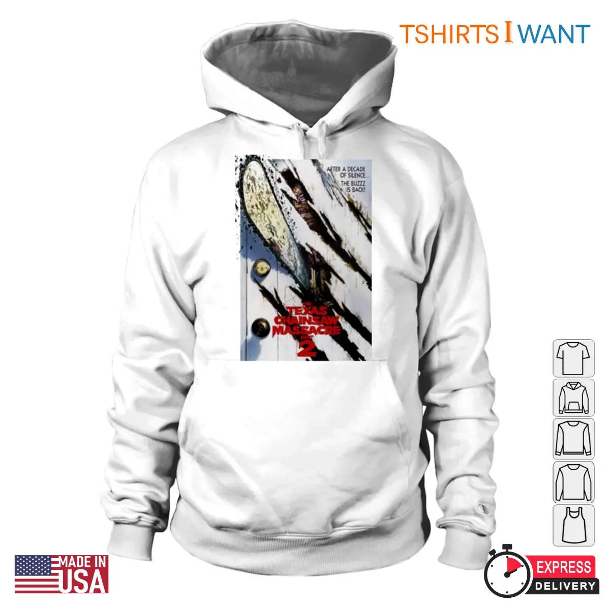 The Texas Chainsaw Massacre 2 The Buzz is Back T Shirt 2 1.jpg