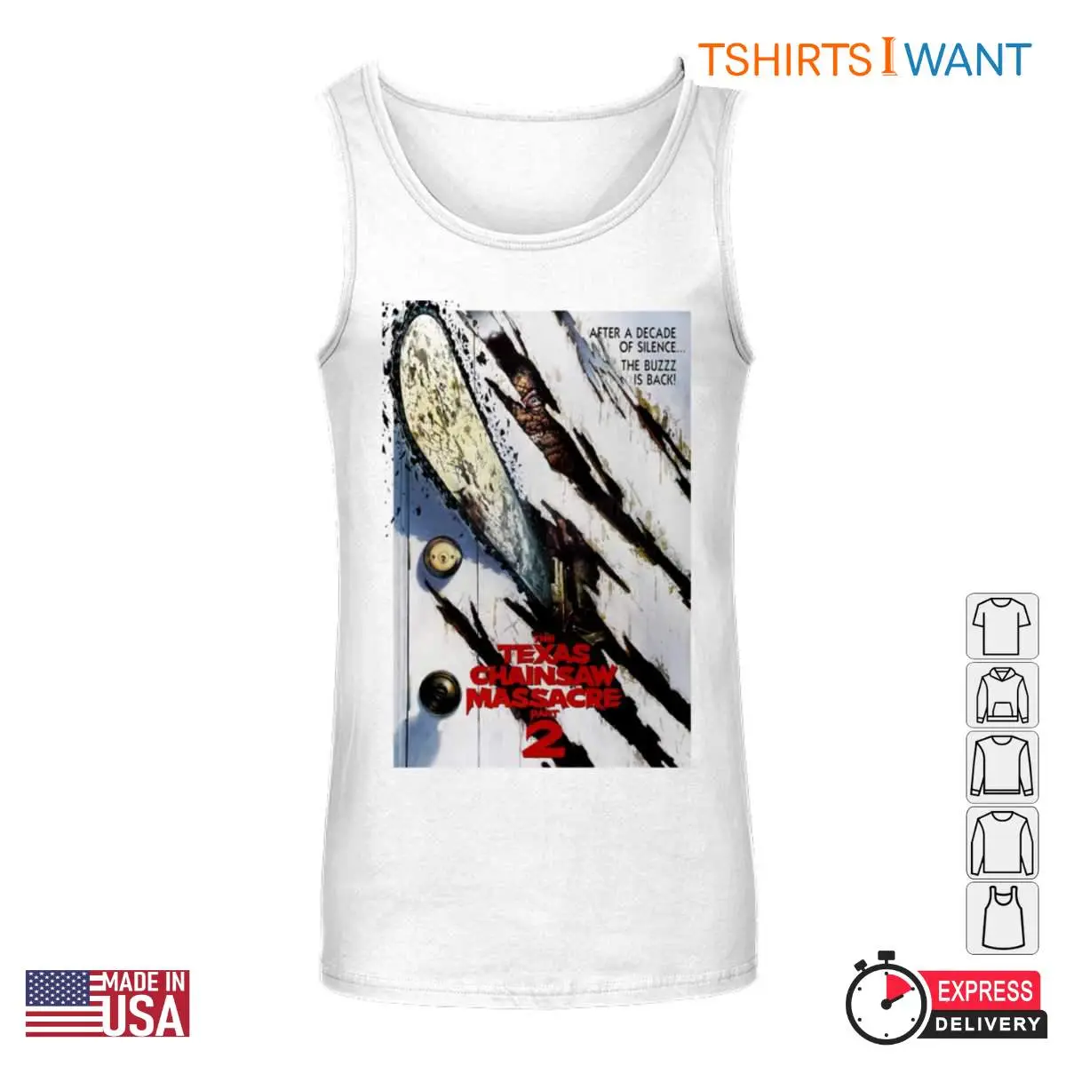 The Texas Chainsaw Massacre 2 The Buzz is Back T Shirt 4 1.jpg